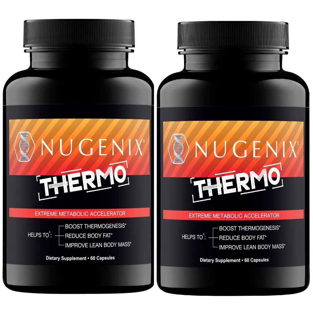Nugenix Thermo - Termogene Fat Burner supplement piller til mænd, ekstrem metabolisk accelerator, 120 Greve