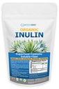 Økologisk inulin pulver (48oz / 3 lbs) Gentle Agave Prebiotic Opløselige Fiber supplement til fordøjelsesstøtte, Gut Sundhed, Vegansk bagning, Smoothies & drikkevarer