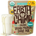 EarthChimp Organic Vegan Protein Powder - med Probiotika - Non GMO, Dairy Free, Non Whey, Plant Based Protein Powder for Women and Men, Gluten Free - 26 Servere 32 Oz (Plain & Unsweeted) No Scoop