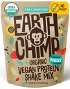 EarthChimp Organic Vegan Protein Powder - with Probiotics - Non GMO, Dairy Free, Non Whey, Plant Based Protein Powder for Women and Men, Gluten Free - 26 Servings 32 Oz (Plain & Unsweetened) No Scoop