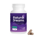 Universa 1mg Melatonin, naturlige drømme, botaniske & urteingredienser, støtte søvn kvalitet, genopfrisk morgen, 250mg Maizinol, sovestøtte (60 kapsler, 30 dages forsyning)