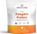 Sprud Living Simple Pumpkin Seed Protein Powder, 20 Grams Organic Plant Based Protein Powder uden kunstige sødestoffer, non Dairy, non-GMO, Vegan, Gluten Free, Keto Drink Mix (5 Pound)
