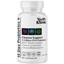 Probiotisk supplement til 15 dages renseri Budd124; Garanteret Hylde Stabil Probiotika til fordøjelse & kolon sundhed til Balance Gut Flora Budd124; Cleansing Regularitet Forstoppelse Bloating Support til kvinder Mænd Voksne