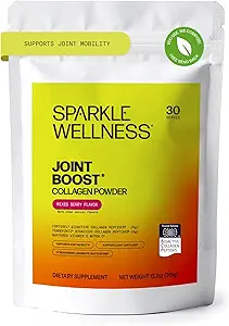 Sparkle Wellness FORTIGEL & TENDOFORTE Collagen Peptides | Collagen Powder with Calcium Ascorbate Vitamin C to Support Joint Mobility, Tendon & Ligament Health | Joint Boost (Mixed Berry) [30-Serves]