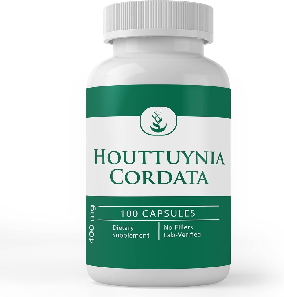 Pure Original Ingredienser Houttuynia Cordata, (100 kapsler) Altid Pure, Ingen tilsætningsstoffer eller Fillers, Lab Verified