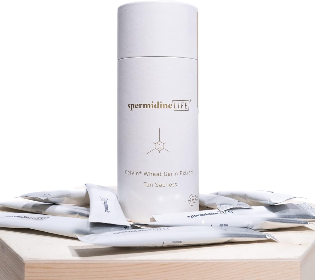 LONGEVITY LABS + spermidineLife Pro + 4300mg, Natural Supplement, Plant- baseret, Hvede Germ Uddrag med høj Spermidin Indhold, Vegan- Friendly, 10 Sachets (Pack of 1)