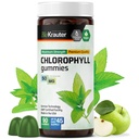 BIO KRAUTER Chlorophyll Gummies - 90 Chews - Chlorophyll Kosttilskud - Natural Skin & Detox Support - Vegan, Pectin baseret, ikke-GMO 'er Chews