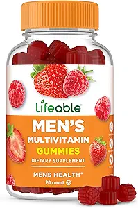 Levende Multivitamin til Mænd Gummy Note 124; VIT A, C, D, E, B1, B2, Niacin, B5, B6, Folate, B12, Biotin, Jod, Zink, Chrom, Ginseng, Lycopen, Inositols