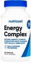 Nutricost Natural Energy Pills Complex 120 Kapsler, 100mg Koffein - Gluten Free - Non- GMO