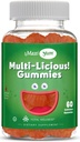 Maxi Health Multivitamin Gummies Vitamin til voksne & Børn - Cherry Flavored Gummy Multivitaminer - 60 Vitamin Gummies til kvinder og mænd - Daglige Multi Vitamin Kvinder & Herre Multivitaminer Gummies