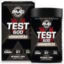PMD Sports N- Test 600 Advanced Nitrogen Oxide Booster for Mænd - med klinisk undersøgt Testofen - Lean muskel og styrke Gains med østrogen suppression (90 Veggie -Caps)
