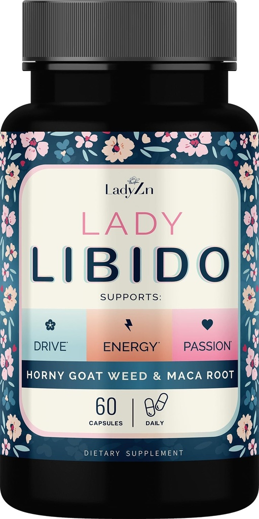 Lady Libido Supplement for kvinder Support Mood, Drive & Energy, med Hornyweed & Maca Rodney 124; Kvinde Libido Booster for kvinder