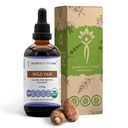Secrets of the Tribe Wild Yam Alcohol- Free USDA Organic Tincture (Glycerit) Responsible opdrættede Wild Yam (Dioscorea Villosa) Tørret rod (4 Fl Oz) Hormone Support Supplement