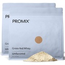 ProMix Nutrition Whey Protein Powder, Unflavored - Grass- Fed - Post Workout Fitness & Nutrition Shakes, Smoothies, Bagning & Madlavning Opskrifter - Gluten- Free & Keto- Friendly - 5 Pound (pakke med 2)