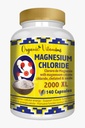 Magnesiumchlorid (cloruro de magnesio) 140 Kapsler - Høj Absorption Magnesium tillæg med citrat, chelateret og oxide høj potens Mg. Let at synke, Non- GMO