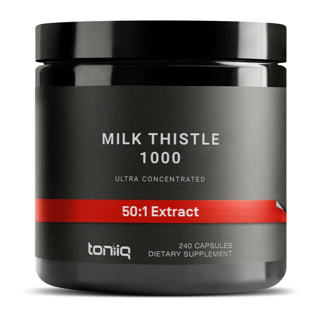 Mælk Thistle - Ultra High Potency 50: 1 Uddrag med 80% Silymarin - Koncentreret - Third- Party Lab Testet - 240 kapsler