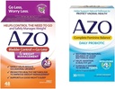 AZO Blogen Control med Go- Mindre ® & Vægt Management Kosttilskud & Komplet Feminin Balance Daglig Probiotika for kvinder, Klinisk bevist til at hjælpe beskytte