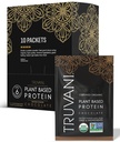 Truvani Vegan Pea Protein Powder 124; Chokolade og mælkefri 124; 20g Organic Plant Based Proteine 124; Single Serving Travel Packets