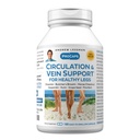 ANDREW LSSMAN Circulation, Vein Support for Sunde Ben 180 Kapsler - High Bioactivity Diosmin, Slagterum, Visibly Reducerer Hævelse og ubehag i Feet, Ankler, Kalve, Ben