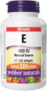 Webber Naturals Vitamin E Natural Source Softgel, 400 IU- 120 Softgel