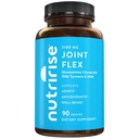 Nutrise Glucosamine Chondroitin Quercetin & MSM med gurkemeje Curcumin 2100mg Triple Strength Joint Support Supplement for kvinder & mænd med Boswellia & Bromelain, Gluten Free, Non GMO, 90 Greve
