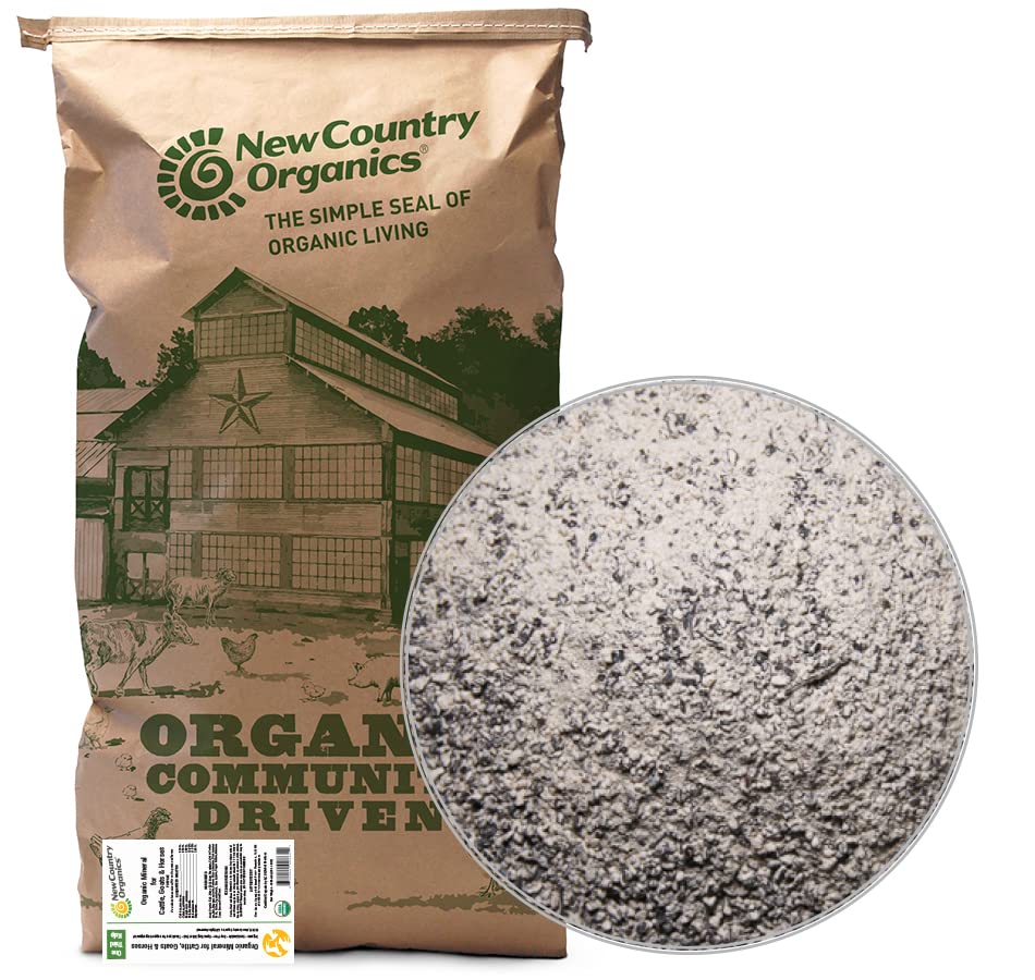 New Country Organics I Organic Kelp Supplement for Kvæg, Geder & Heste I Certified Organic Non- GMO, Natural Mineral Blend I Sea Kelp Powder with Essential Calcium & Phosphorus I 40 lbs