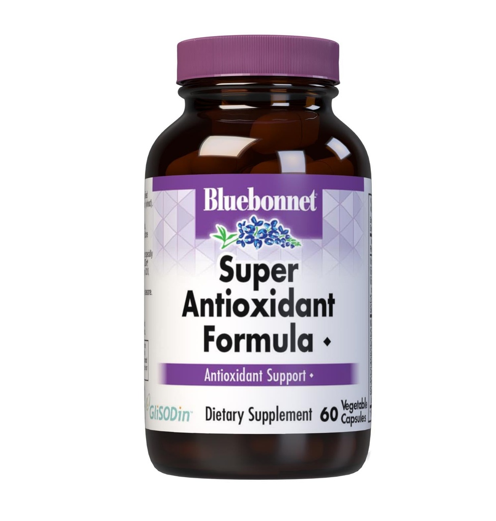 BlueBonnet Super antioxidant vegetariske kapsler, 60 greve, hvid