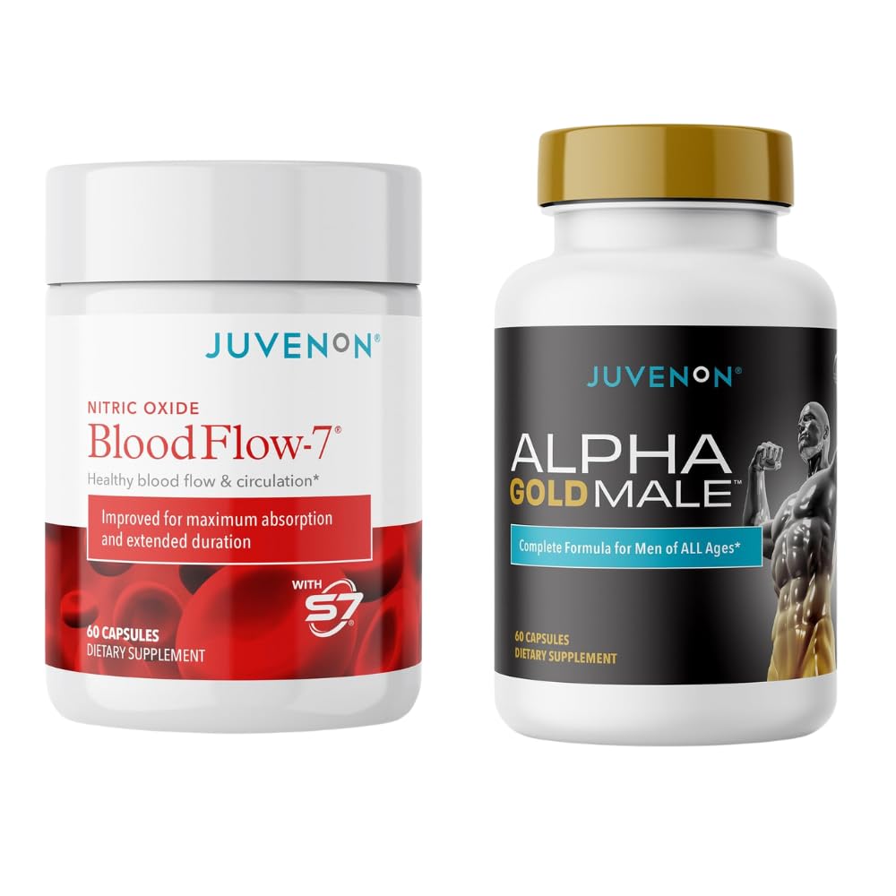 Juvenon BloodFlow- 7 nitrogenoxid tillæg med Nitrosigine + Alpha Gold Mand