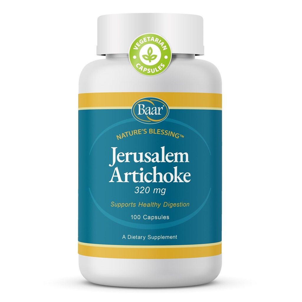 Baar Organic Jerusalem Artiskoke, 320 mg, 100 kapsler