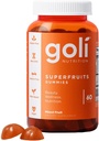 Goli Nutritional Supplement, SuperFruits Beauty Gummy Vitamin - 60 Greve - Collagen- Promotion Ingredienser - Blandede frugter, Vegan, Plant- baseret, Non- GMO, Gluten- Free & Gelatine Free