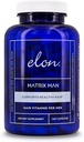 Elon Matrix Man - 60 dages forsyning - Hårvækst Vitaminer til mænd - Saw Palmetto & Biotin Advanced Formel Vitaminer - fremmer sund beard vækst - (120 kapsler)