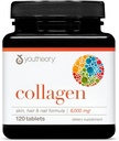 Youtory Advanced Collagen - 6.000 mg - med C-vitamin og aminosyrer - for hårvækst, hud og negle * - Understøtter Joint, Bone & Muscle Health * - for kvinder og mænd - 120 tabletter (20-dages levering)