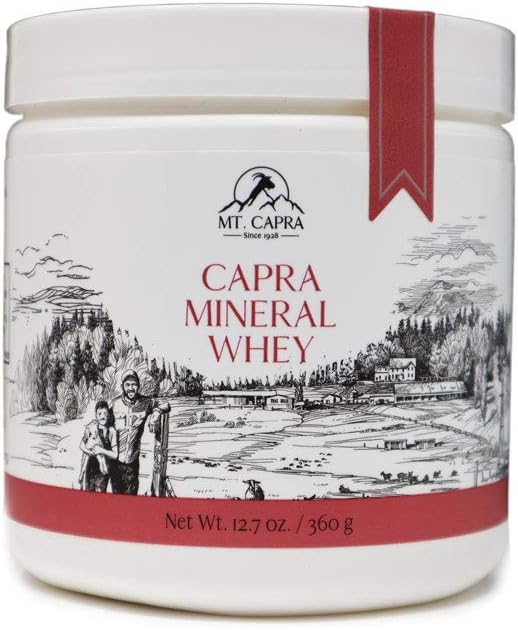 Mt. Capra Mineral Whey | A Whole Food, Bio-Available Mineral/Electrolyte Powder Supplement from Goat Milk Whey, Rich in Potassium, Alkalizing | 14 Servings - 12.7 oz