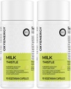 OxyEnergy Silymarin Milk Thistle 300mg Extract with Vitamin C, Inositol & Pueraria, Lever Detox & Repair Support, Antioxidant Support, 90 Kapsler, pakke med 2
