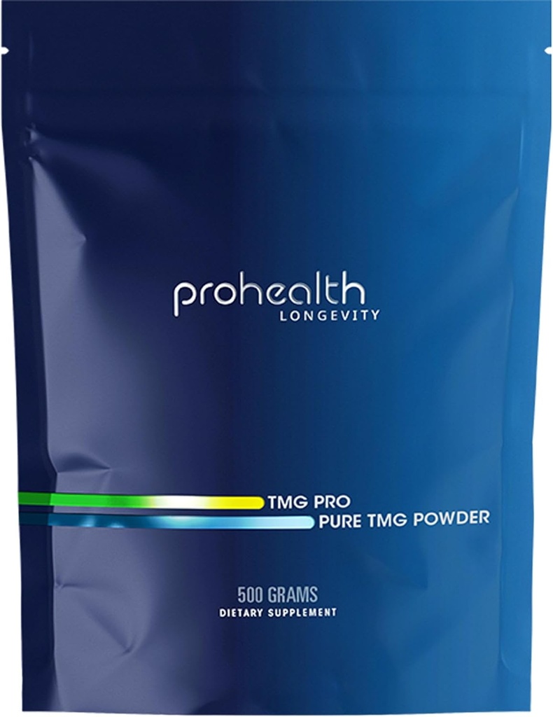 ProHealth Longevity TMG Pro 500 Grams Bulk Powder (Trimethylglycin - betain vandfri) - Methylering support