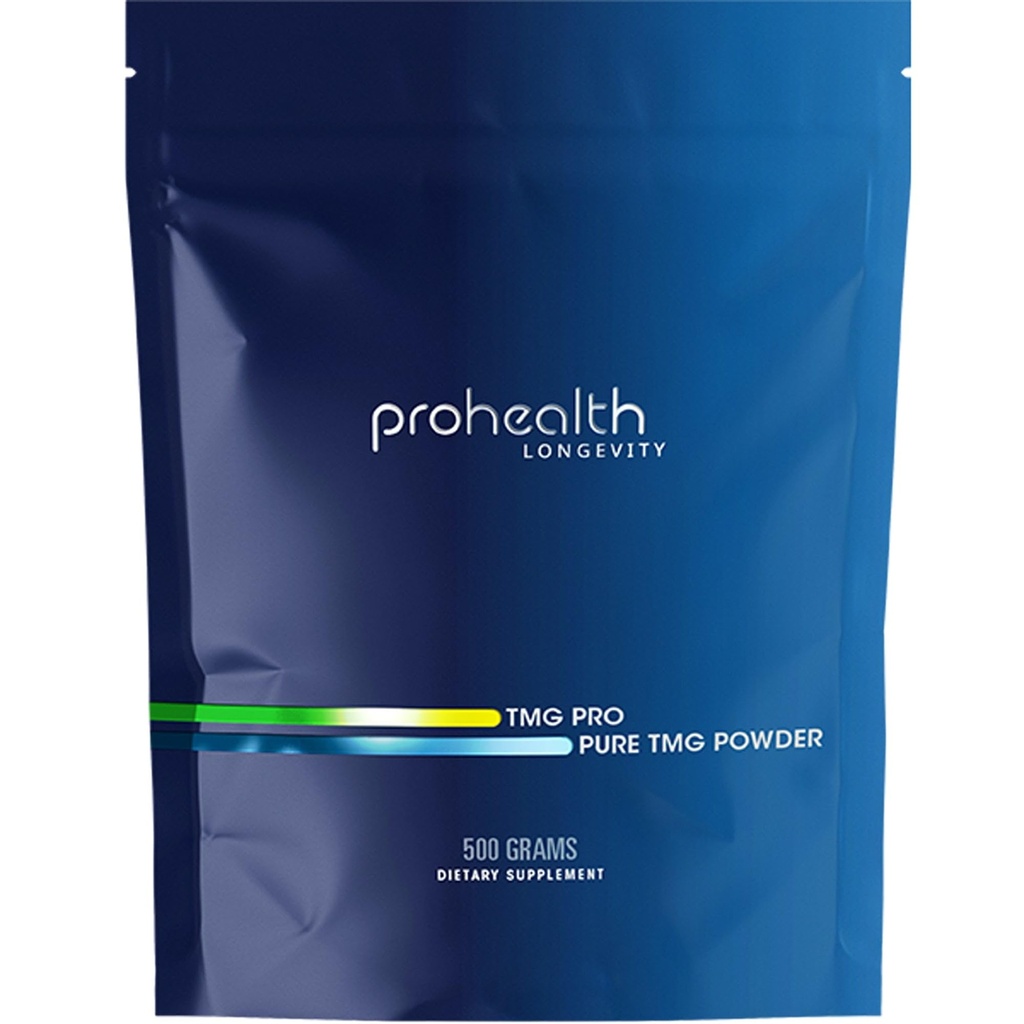 ProHealth Longevity TMG Pro 500 Grams Bulk Powder (Trimethylglycin - betain vandfri) - Methylering support