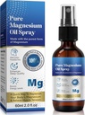 Pure Magnesium Oil Spray, 100% Pure & Natural Magnesium Spray, Gluten Free, Non- GMO Topisk Magnesium Body Spray med Rosemary og Eucalyptus Olies, Magnesium Oil for Feet, 2.02FLLOZ (# 1)