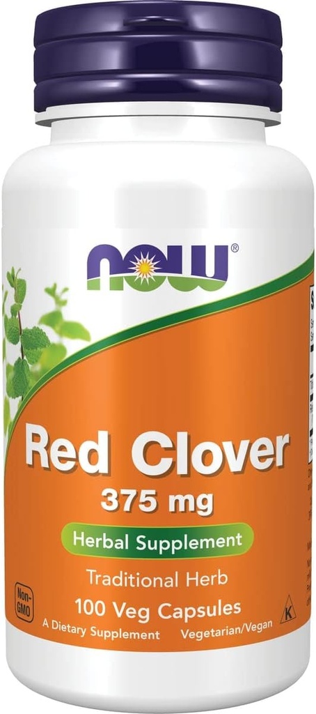 Nu fødevarer rød kløver 375 Mg 100 Caps