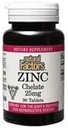 Naturlige faktorer - Zinkchelat 25mg, Støtte til sund hud & immunfunktion, 90 tabletter