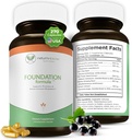 Foundation Formel 124; Tik immunsupport Supplement Note 124; med japansk Knotweed Root, Cat 's Claw, Milk Thistle Budd124; Resveratrol Supplement Budd124; Non- GMO, All- Natural & Vegetarian, 270 Kapsler