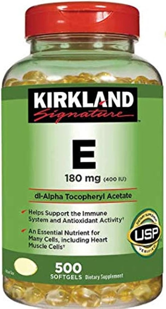 Kirkland Signature Vitamin E 180 mg, 500 Softgels