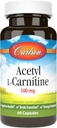 Carlson Labs Acetyl L- Carnitin, 500 mg, 60 kapsler
