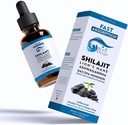 Lion 's Mane - Shilajit - Ashwagandha - Bacopa Monnieri Liquid Drops # 124; for Stress, Memory Booster, Focus # 124; Alle naturlige ingredienser 1Fl Oz (1)