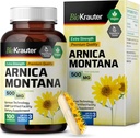 BIO KRAUTER Arnica Montana Kapsler - 500 mg Arnica Kapsler til blå mærker og hævelse - Vegan - 100 Greve