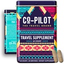 Rejse Vitamin supplement til flyvning og dagligt, Jet Lag, energi, immunforsvar, fordøjelsesstøtte, fremme Calmness med Ashwagandha, Rhodiola, Chia & D3 for bedre søvn & Mood; 124; Vegan, 60 Greve