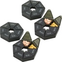 Ugentlig Pill Organizer - (Pack of 4) 7-Day Pill Container - Gigt Friendly Portable & Compact Rejse sag Daily Segment Medicine Pills Box for kosttilskud, medicin, vitaminer og fiskeolier