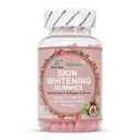 Skin Whitening Gummies, med Glutathion, Collagen og Bioth, Hydrated Yellow Skin, Glow og Spots Fading, Anti- Aging, 60 Greve