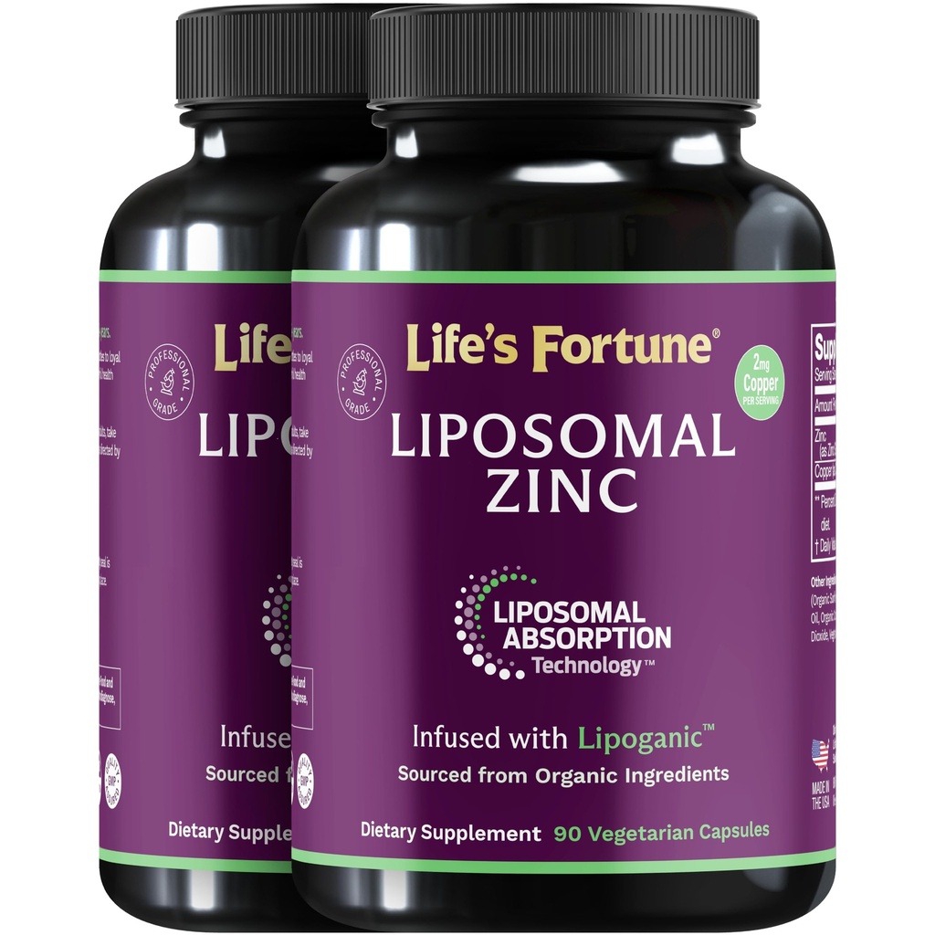 Liposomal Pure Zink Picolinate supplement med kobber, immunforsvar, Metabolisme, og hud sundhed