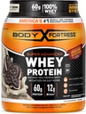 Body Fortress Super Advanced Whey Protein Powder, Cookies N 'Creme, 60g Protein & 12g BCAAs Per 2 Scoops, Muscle Gain & Recovery, immunforsvar med vitaminer C & D, 1.78lbs (Packaging May Vary)