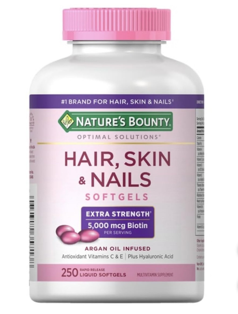 Naturens Bounty Hår, Hud og negle, 250 Softgel (2 Pack)